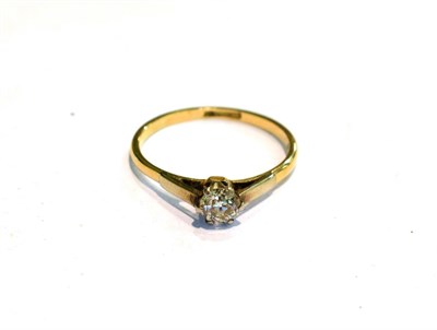 Lot 217 - A diamond solitaire ring, estimated diamond weight 0.25 carat approximately, finger size N1/2