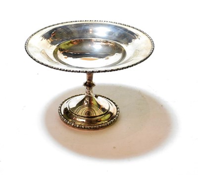 Lot 326 - A George V silver dessert-stand, by Martin Hall & Co. Ltd., Sheffield, 1919, circular and on...