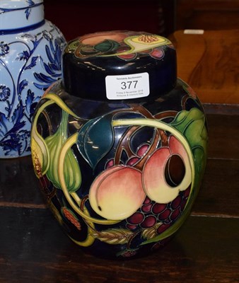 Lot 377 - A modern Moorcroft pottery ginger jar and cover in the Queen's Choice pattern, with painted and...