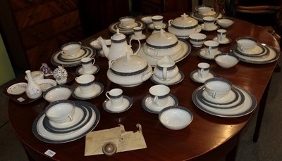 Lot 382 - Royal Doulton Sherbrooke pattern dinner, tea and coffee set; Wedgwood floral china; and two...