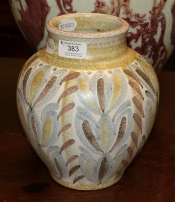 Lot 383 - A Bourne Denby Glyn Colledge baluster vase