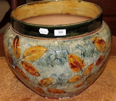 Lot 389 - A Royal Doulton 'Tumbling Leaves' pattern jardiniere