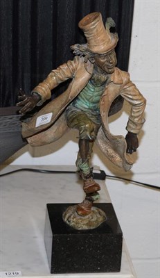 Lot 399 - Julian Jeffrey (b.1973) ''The Crooked Man'', signed and numbered 10/25, bronze on a granite...