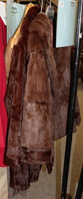 Lot 408 - Light mink Dyson Furriers stole, Arnold Sefton Ltd; an Edinburgh fur jacket and one other (3)