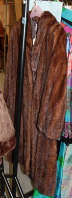 Lot 409 - A brown mink coat