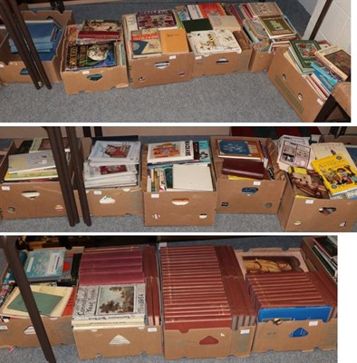 Lot 1180 - Sixteen boxes of books on art and antique collecting, especially needlepoint and embroidery,...
