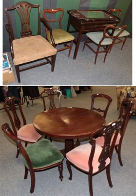 Lot 1236 - A Victorian mahogany circular breakfast table, circa 1840, on an octagonal tapering stem and...