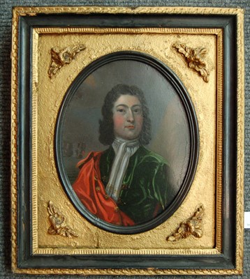 Lot 725 - English School (17th century) Portrait of a gentleman, possibly King William, head and...