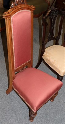 Lot 1316 - A Victorian prayer chair