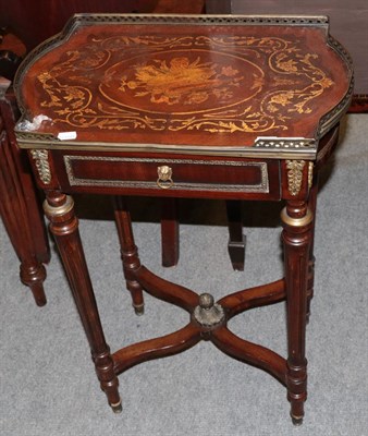 Lot 1349 - An inlaid French style occasional table