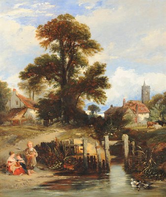 Lot 735 - William James Muller (1812-1845) "View near Gillingham" Signed and dated 1845, also inscribed...