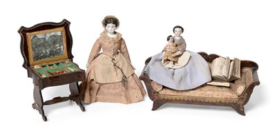Lot 2012 - Circa 1850 'Belgravia' White Painted Wooden Dolls' Town House From the Vivian Green Collection,...