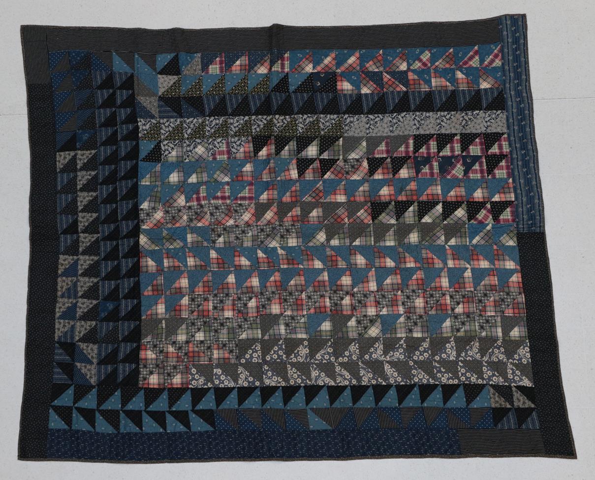 Lot 2030 - Circa 1920's American 'Lesters' Patchwork Quilt, incorporating printed cottons dating from...
