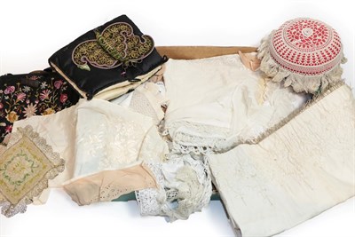 Lot 2079 - Assorted Mainly Early 20th Century Lace and Costume Accessories, comprising silk and cotton...