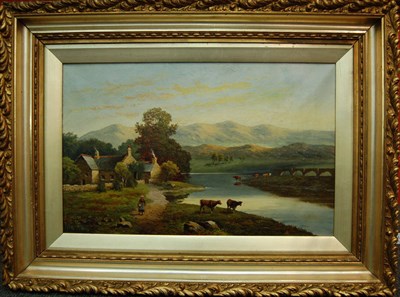 Lot 747 - William P. Cartwright (1864-1911) "Cymmer Abbey, Vale of Llanneltyd" Signed, also signed and...