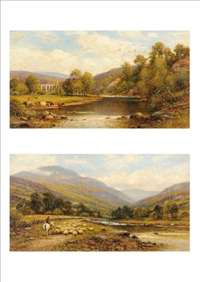 Lot 750 - Alfred Augustus Glendenning Snr (1840-1910) "Bolton Abbey, North Yorkshire"; "On the River Dee,...