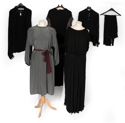 Lot 2171 - Circa 1970's/1980's Ladies' Clothing, comprising a Murray Arbeid black long sleeve full length...