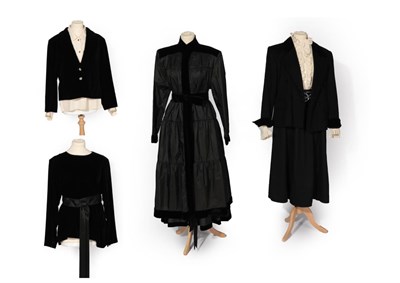 Lot 2187 - Group of Circa 1980's Yves Saint Laurent Rive Gauche Clothing, comprising a black wool double...