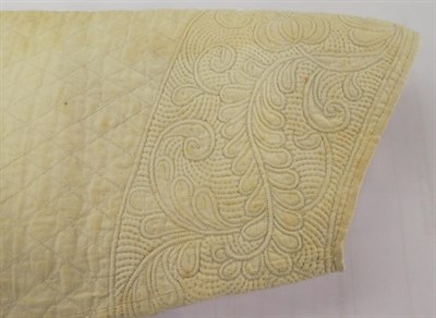 Lot 2220 - 17th Century Dutch White Cotton Sleeve, with quilted detailing and a band of decorative...