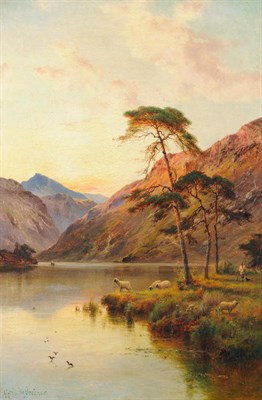 Lot 758 - Alfred de Breanski Snr RBA (1852-1928) "The firs of Loch Katrine" Signed, inscribed verso, oil...