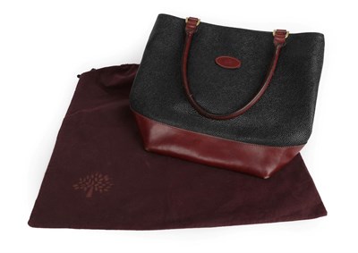 Lot 2301 - Mulberry Scotch Grain Handbag, with chestnut leather handles and trim, 28cm by 34cm 13cm