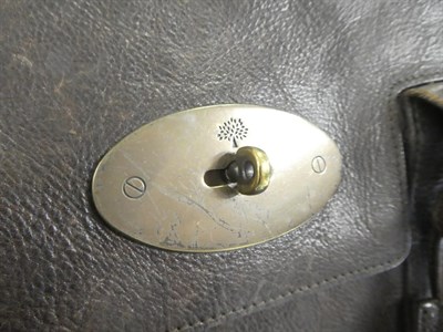 Lot 2309 - Mulberry Bayswater Chocolate Brown Handbag, with brass 'postman's lock' clasp securing the flap...