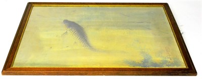 Lot 62 - Chinese School (19th century) Study of a carp amongst weed and smaller fishes Signed,...