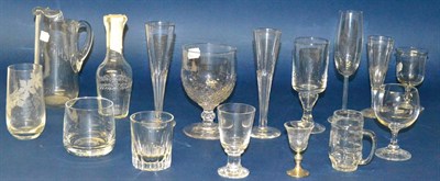 Lot 72 - A Quantity of 19th and 20th Century Drinking Glasses