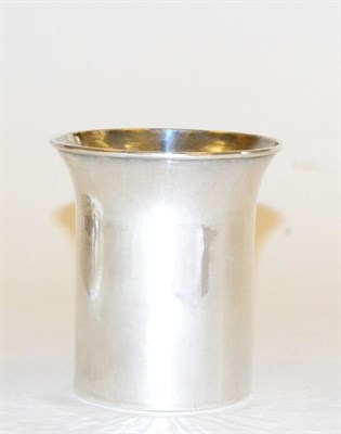 Lot 93 - An American Arts and Crafts Sterling Silver Beaker, The Kalo Shop, Chicago 1900-1911, with a flared