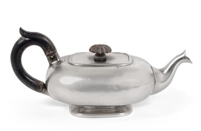 Lot 102 - A 19th Century Dutch Silver Teapot or Saffron Pot, marks of Hiendrik Willem van Riel and Bonebakker