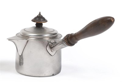 Lot 113 - A George III Silver Brandy Pan and Cover, John Emes, London 1807, the cylindrical body with a...