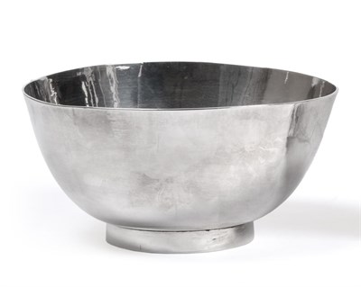 Lot 122 - A George III Silver Bowl, probably John King, London 1776, the hemispherical bowl raised on a...
