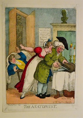 Lot 171 - Thomas Rowlandson (1756-1827) ''The Anatomist''  Etching with colouring, published by Thomas...