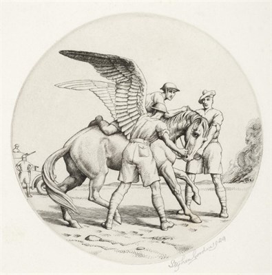 Lot 175 - Stephen Gooden (1892-1955) ''Pegasus'' Signed and dated 1944 in pencil, etching, 9.5cm diameter...