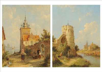 Lot 786 - Pieter Christian Dommersen (1834-1908) Dutch "Alvia Stins Friesland, Holland"; "Coblentz, on...