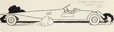 Lot 198 - William Heath Robinson (1872-1944) ''Extrastreamline Intro'' Inscribed with the title, pen and ink