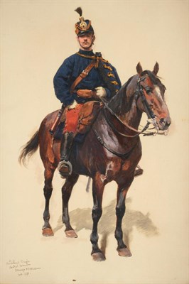 Lot 223 - Jean Baptiste Edouard Detaille (1848-1912) ''A Cavalry Soldier'' Signed, inscribed and dated...