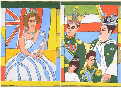 Lot 235 - Josef Wittlich (1903-1982) German  ''The Queen'' Signed, watercolour on paper, 86cm by 60.5cm...