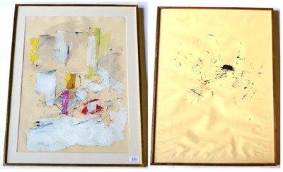 Lot 240 - Dan Rice (1926-2003) American  Abstract Signed and dated (19)60, gouache and watercolour, 58cm...