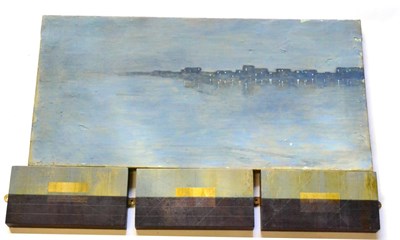 Lot 242 - Max Mosscrop (Contemporary)  ''Sink I, II, III'', Triptych Signed, inscribed and dated 1995, verso