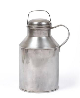 Lot 309 - A Large Novelty Sterling Silver Cocktail Shaker, in the form of a milk churn, with a gilt interior