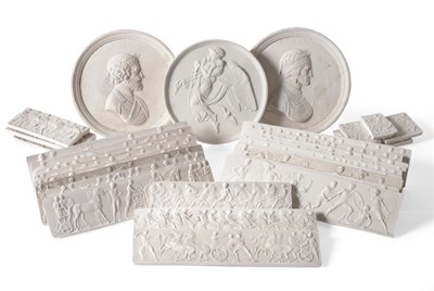 Lot 334 - A Set of Seventeen Plaster Impressions of the Elgin Marbles, after John Henning the elder, each...