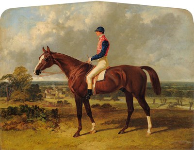 Lot 814 - John Frederick Herring Snr (1795-1865) "Discount", winner of the Grand National 1844, standing...