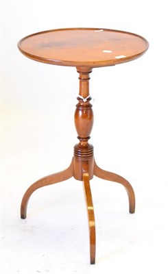 Lot 715 - An Early 19th Century Birch Tripod Table, with dished circular top, vase turned pillar and...