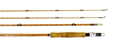 Lot 3037 - A Hardy, ''The Itchen'', three-piece with spare top palakona trout fly rod, No.40865E, 9 ft. 6 in.