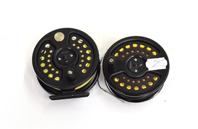 Lot 3043 - A Hardy, Sovereign 2000, #9/10/11, Black-Finished Alloy Fly Reel, numbered 109, fitted with...