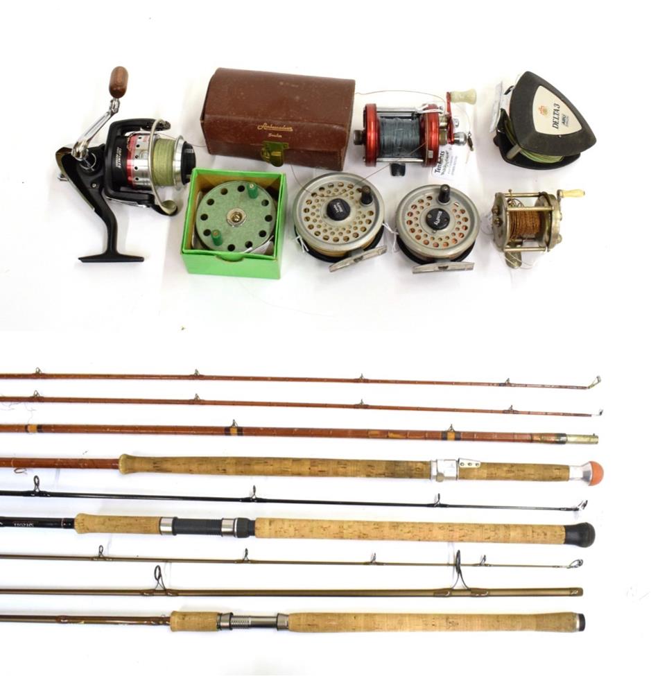 Lot 3065 - Assorted Fishing Tackle, comprising a Daiwa ''Wilderness XT 1003MHS'', three-piece, carbon spinning