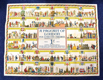Lot 3096 - A Pageant Of London For London's Children Poster depicting various historical events ,date...