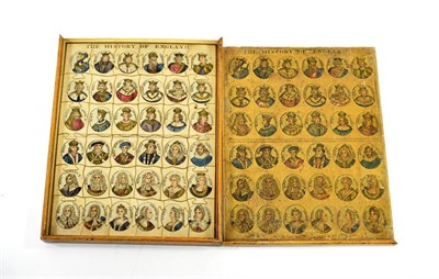 Lot 3101 - History Of  England Dissection Puzzle depicting Kings & Queens from William the Conqueror to George