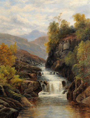 Lot 852 - William Mellor (1851-1931) "Fairy Glen, North Wales" Signed, indistinctly inscribed on the...